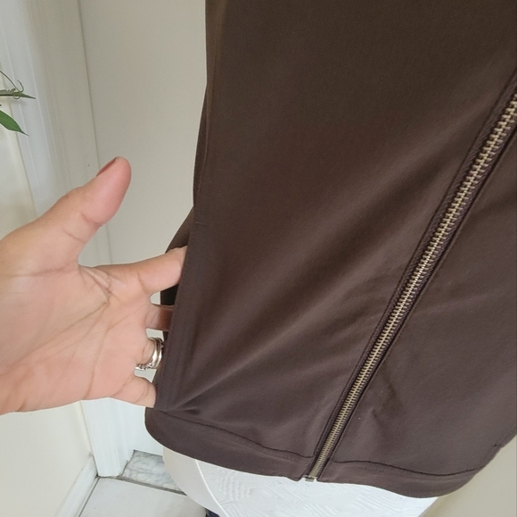 Chicos  zynergy  neema phyton and chocolate full zip  reversible hoodie - Picture 7 of 16